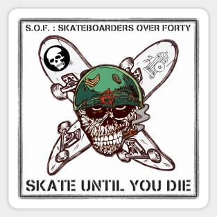 Skateboarders Over 40 Sticker